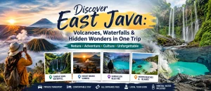 1. discover east java volcanoes, waterfalls & hidden wonders in one trip